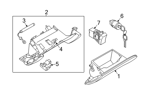 2020 Nissan 370Z Glove Box Diagram