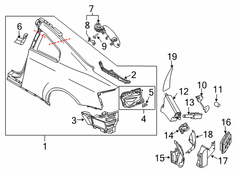 Lock Gas Filler Diagram for 78830-AC802