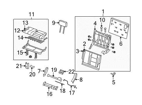 Back Assembly - 3RD Diagram for 89650-ZQ10C
