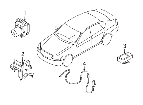 Actuator Assy Diagram for 47660-EV52C