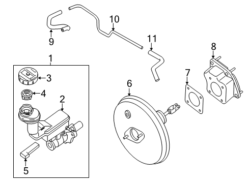 Booster Assy-Brake Diagram for D7210-4CL5C