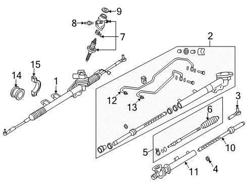 Gear Sub Assembly-P Diagram for 49210-AM620