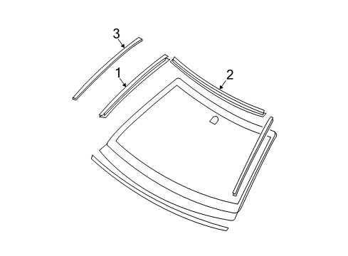 MOULDING-WINDSH Diagram for 72752-AL500