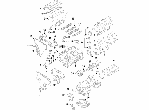 PULLEY-CRANKSHF Diagram for 12303-JA15A