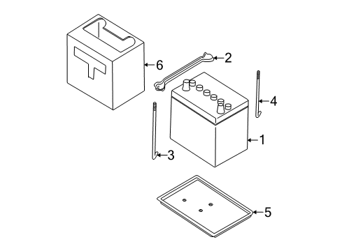 Group 25 Battery Diagram for 999M1-NB25C