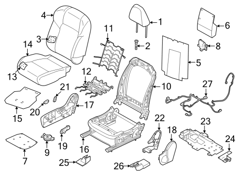 BRACKET ASSY-FRONT SEAT RH Diagram for 87506-6TD3B
