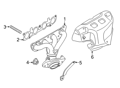 2020 Nissan NV 200 Exhaust Manifold Diagram