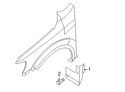 2020 Nissan NV 3500 Exterior Trim - Fender Diagram