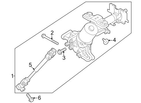 Column Assy-Steering,Upper Diagram for 48810-5EE3A