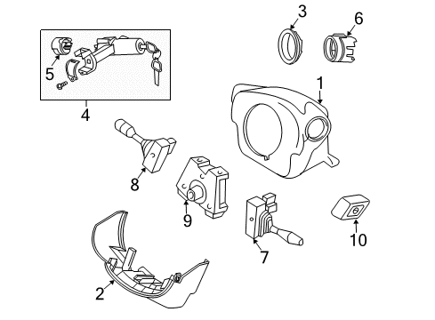 Lock Set-STEERI Diagram for D8700-AL527