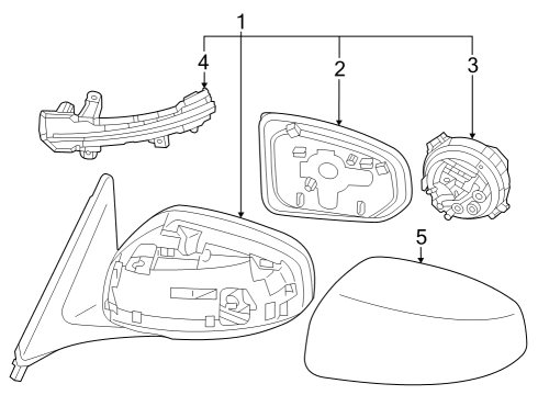 2023 Nissan Z DOOR MIRROR ASSY-LH Diagram for 96302-6GP0B