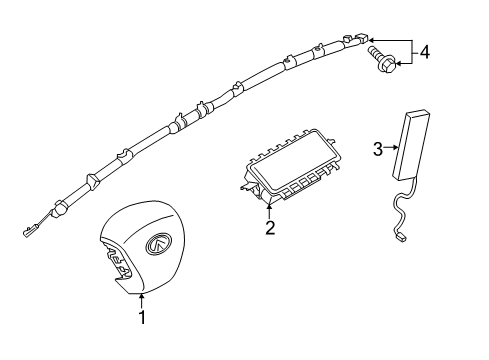 Module Assy-Air Bag,Driver Diagram for K8510-5CJ0A