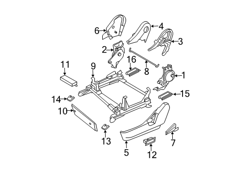ADJUSTER Assembly-F Diagram for 87450-CM40C