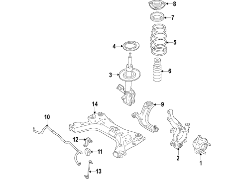 Link COMPL-Transverse,LH Diagram for 54501-9AM1B