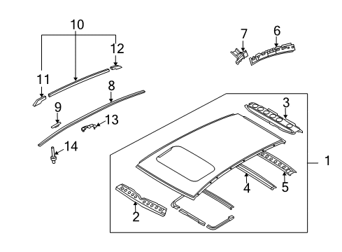 MOULDING Assembly-R Diagram for 73851-CG005