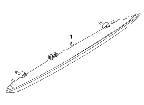 2023 Nissan Rogue High Mount Lamps Diagram