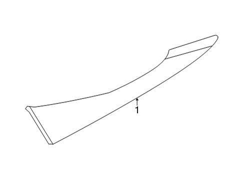 2022 Nissan Versa Exterior Trim - Quarter Panel Diagram