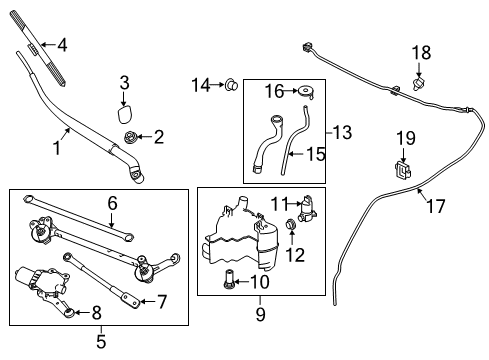 TANK ASSY-WINDSHIELD WASHER Diagram for 28910-4HB0A
