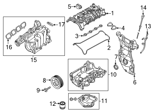 2024 Nissan Kicks PULLEY-CRANKSHAFT Diagram for 12303-5RF0A
