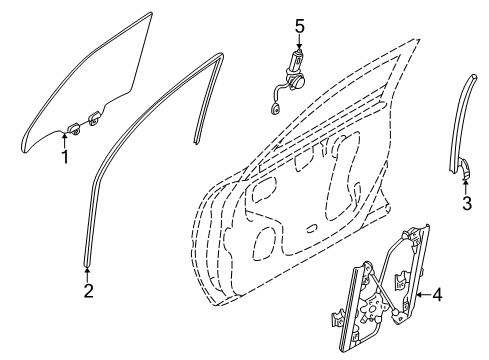 Glass Assembly-Door Diagram for 80300-AS802