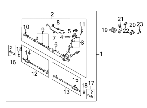 Gear & Linkage Diagram for 49001-AC80A