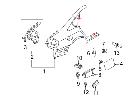 Protector-Fuel Diagram for 78845-EG00A