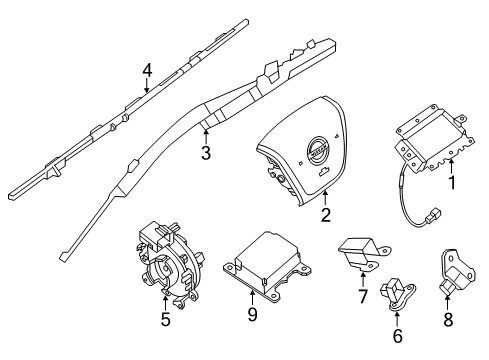 2021 Nissan NV 3500 Air Bag Components Diagram