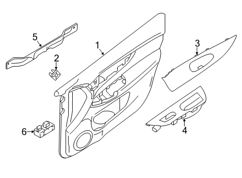 2022 Nissan Rogue Sport Rear Door Diagram 3