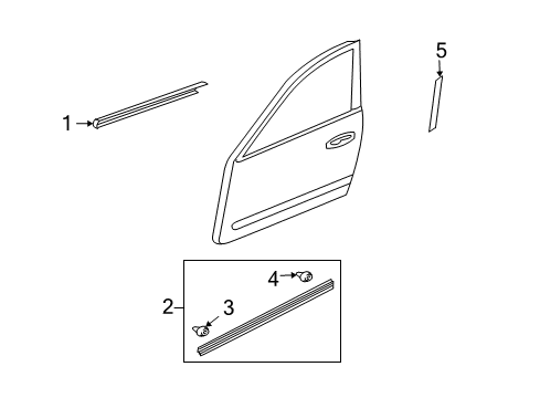 MOULDING Assembly-F Diagram for 80821-CL80A
