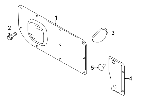 2020 Nissan NV 200 Interior Trim - Side Panel Diagram