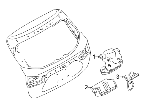 2022 Nissan Rogue Sport Lock & Hardware Diagram 2