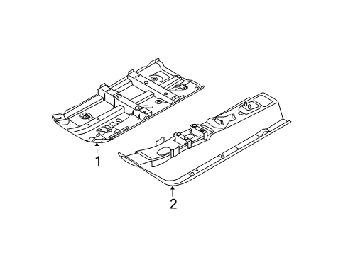 2022 Nissan Kicks Floor & Rails Diagram