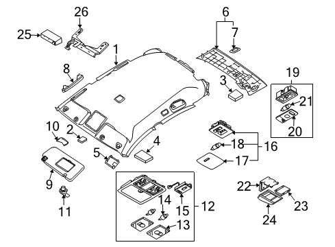 Camera Assembly-Lan Diagram for 28442-CL00D