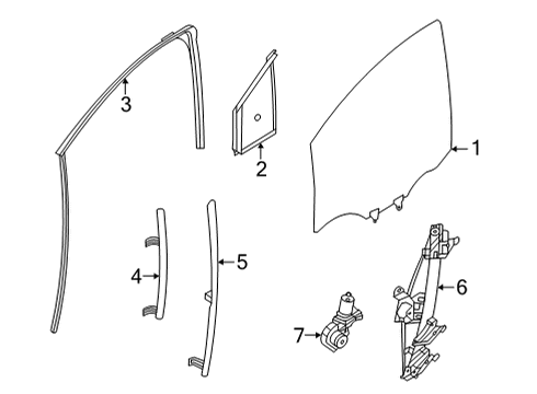 2020 Nissan Versa Front Door Diagram 1