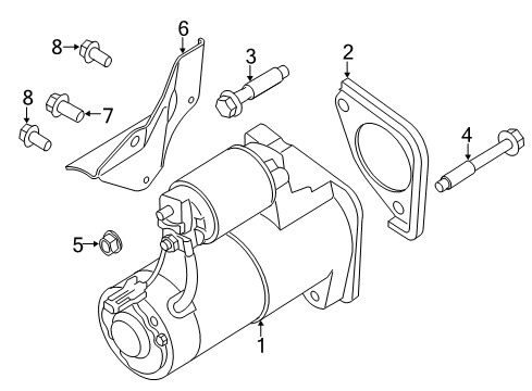 2021 Nissan NV 3500 Starter Diagram 1