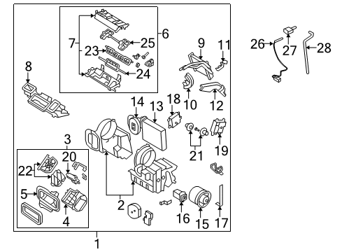 Motor Assembly - Blower W/CASE Diagram for 27225-ET10B