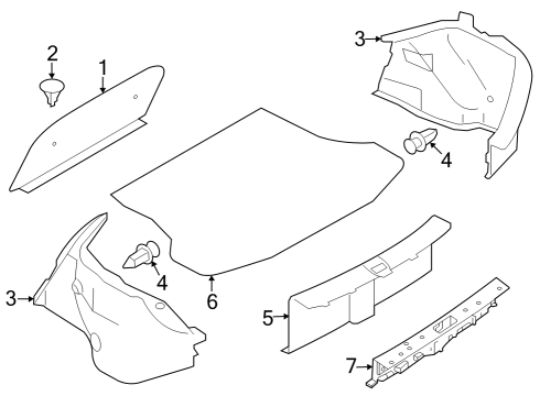 2020 Nissan Versa Interior Trim - Rear Body Diagram 2