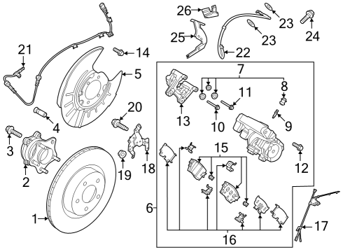 2023 Nissan ARIYA BAFFLE PLATE Diagram for 44151-6US0A