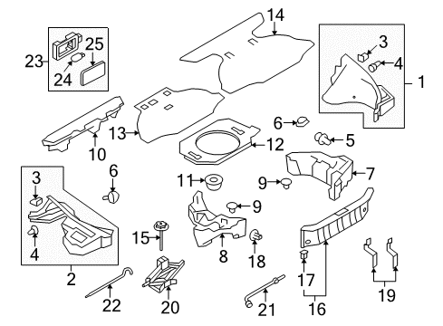 Plate Luggage Rear Diagram for 84992-1ES0A