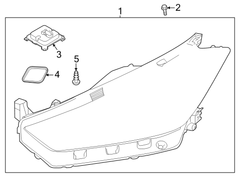 2022 Nissan Kicks Headlamp Components Diagram 1