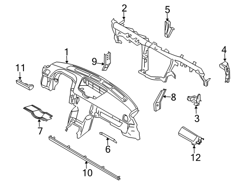 67500-AM600 Genuine Nissan #67500AM600 Protector Assembly