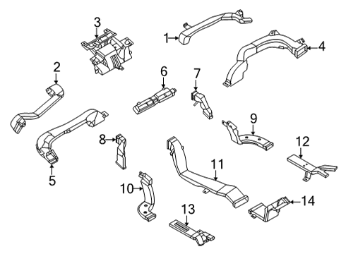 2022 Nissan Rogue Ducts Diagram