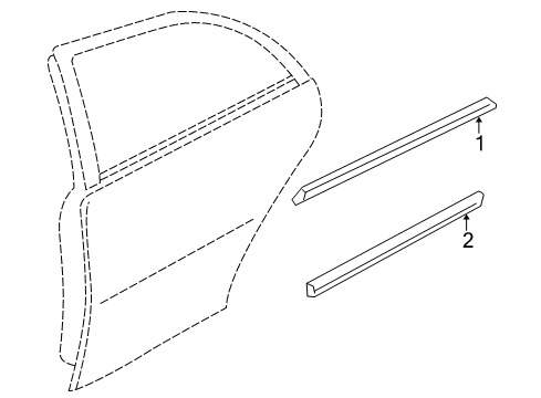 MOULDING - Rear Diagram for 82871-AT511