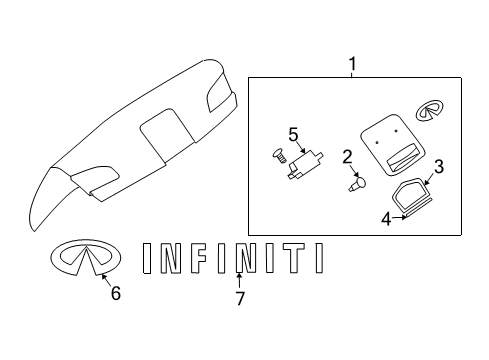 Seal - Trunk Li Diagram for 84831-AL501