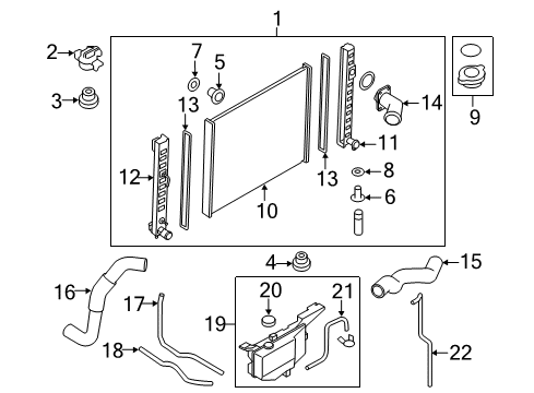 Tank Assy-Reservoir Diagram for 21710-1BA0A