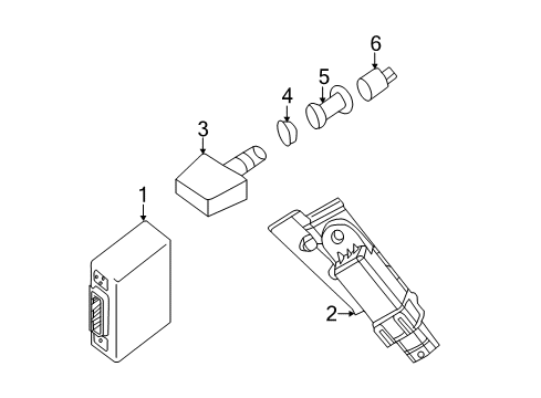 2021 Nissan NV 3500 Tire Pressure Monitoring Diagram