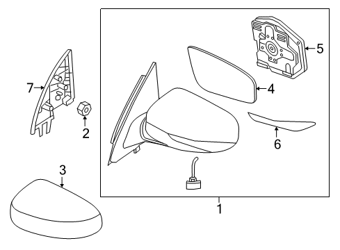 Genuine Infiniti QX50 (2019-2020) OEM Side Turn Signal Lamp – 26165-5NA0A, Made In Japan