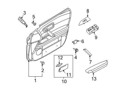 FINSHER Assembly Fr Diagram for 80901-CL00C