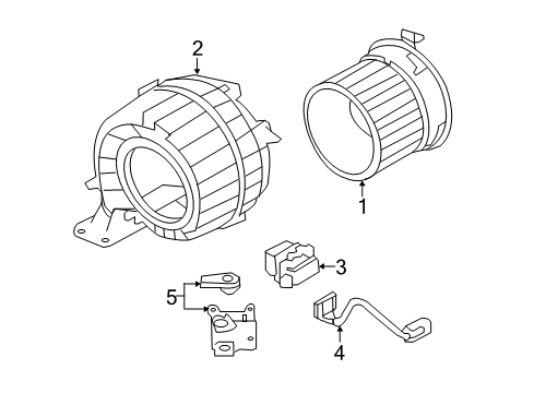 2022 Nissan Leaf Blower Motor & Fan Diagram