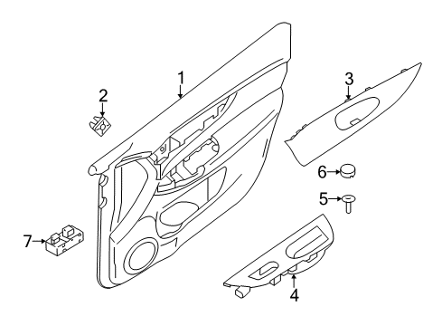 2020 Nissan Rogue Rear Door Diagram 2